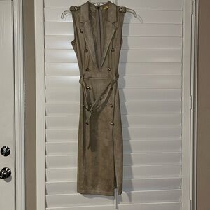 Jluxlabel sleeveless dress with left split